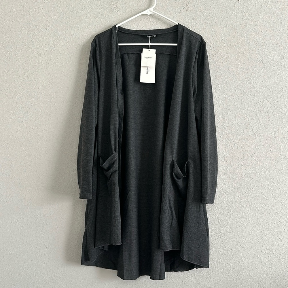 Bloomchic button down front pockets cardigan size 12